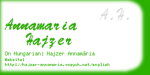 annamaria hajzer business card
